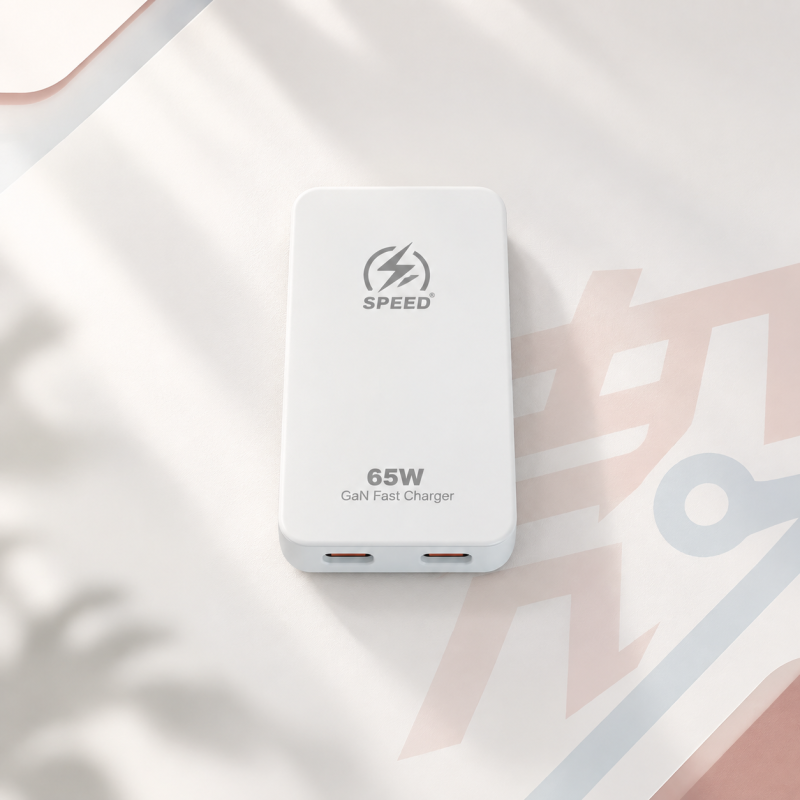 65W超薄氮化鎵充電頭（雙C）