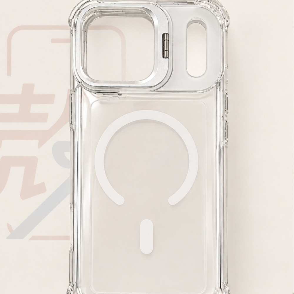 冰晶頓支架高邊手機殼